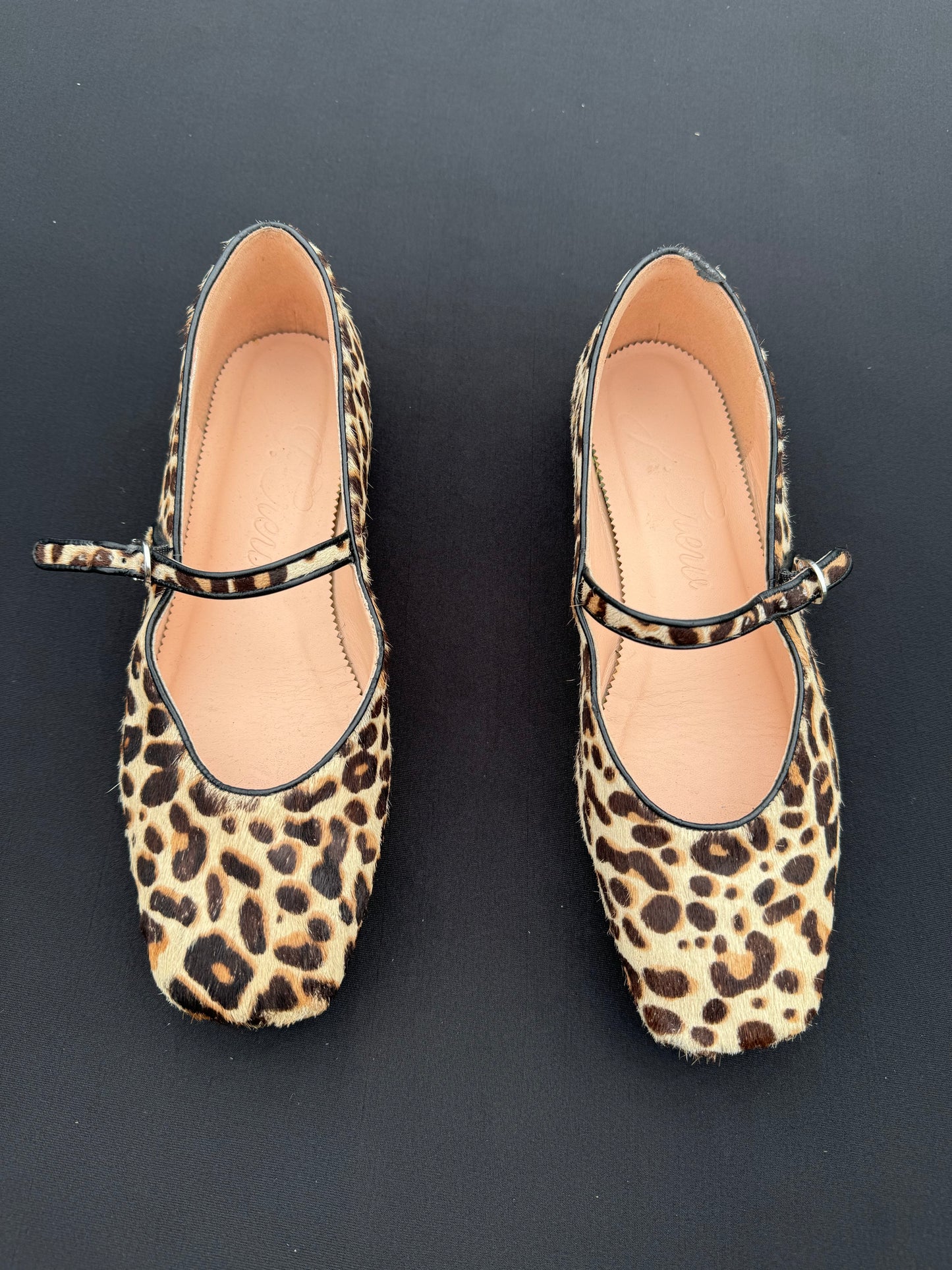 J. Crew Calf Hair Leopard Print Anya Mary Jane