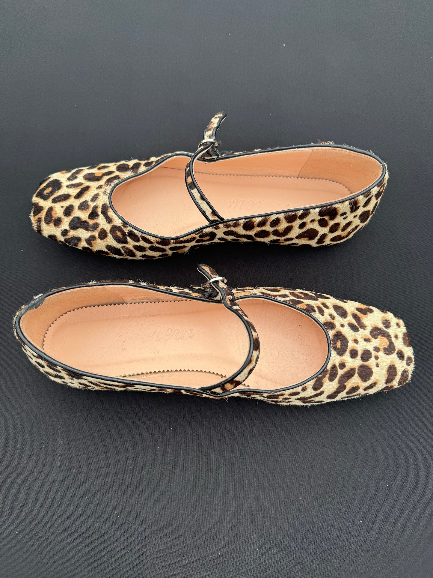 J. Crew Calf Hair Leopard Print Anya Mary Jane